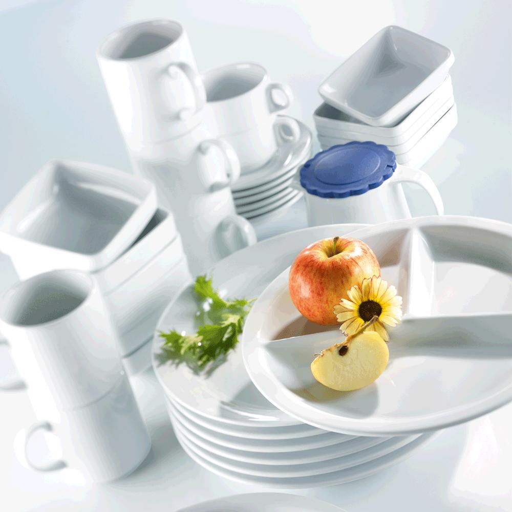 EURO PLUS / ALASSIO Menüteller flach - Ø 25,5 x 3 cm (Coup)
