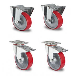 GMG Rollensatz für Untergestell 4 Räder & Montagepl.