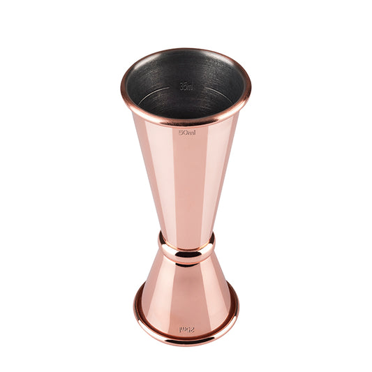 Barmaß Jigger - Ø 4 x 11 cm (25/50 ml) Edelstahl kupferfarben