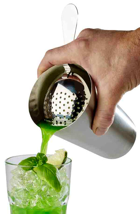 JULEP Barsieb-Strainer Ø 7,5 x 18 cm - Edelstahl, hochglanzpoliert