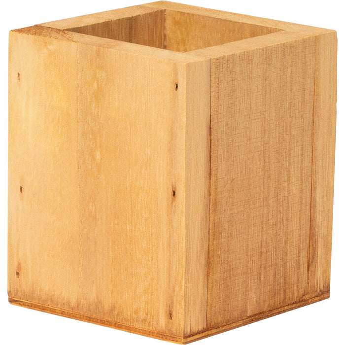 Besteckbox - 8 x 8 x 9,5 cm - Holz