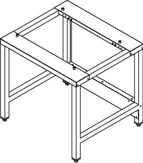 bergman PROFILINE Untergestell für Kombidämpfer Basictouch & Fulltouch