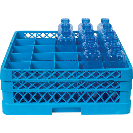 Spülkorb für 25 Tritan-Flaschen Ø 7,8 x 22 cm (#64045) / Ø 8,8 x 23,5 cm (#55689) / 7,5 x 7,5 x 24,5